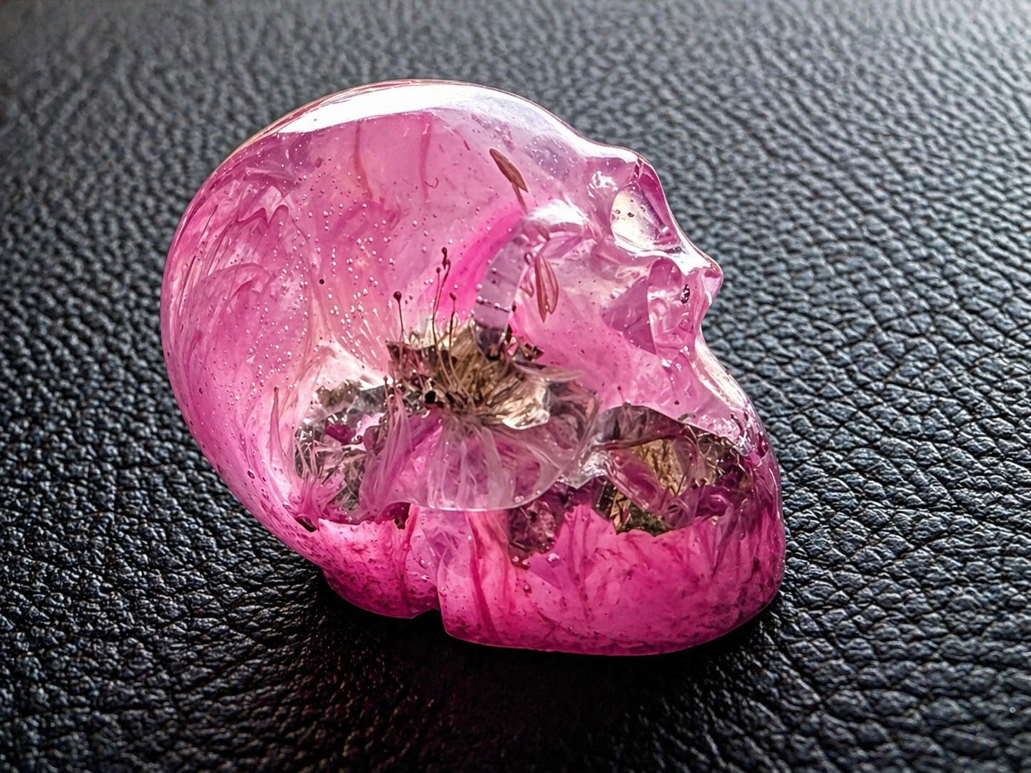 Mini Handmade Epoxy Resin Skull – Unique Gothic Décor